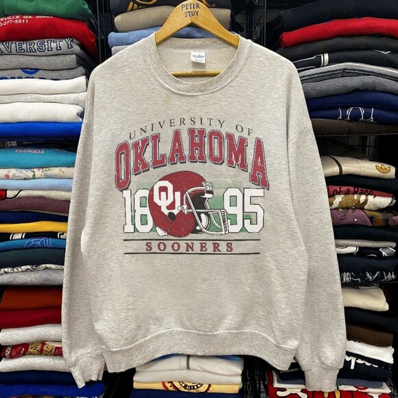 University of Oklahoma Sooners Sweatshirt, Oklahoma Sooners Football Shirt tee - Picture 1 of 2